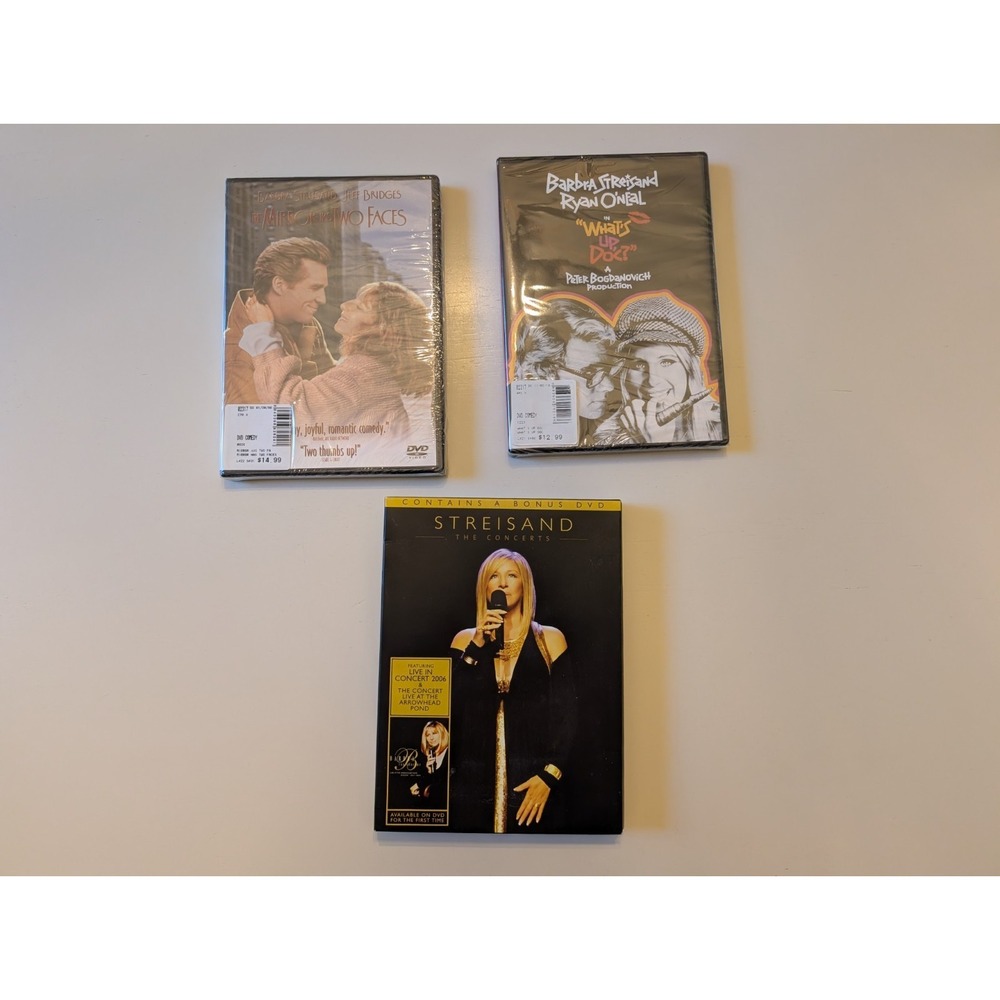 Barbara Streisand 3 DVD Lot The Mirror Has Two Faces Mix of New and Very Good